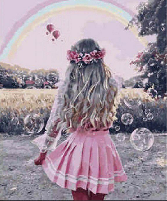 Картина за номерами Райдужна дівчина