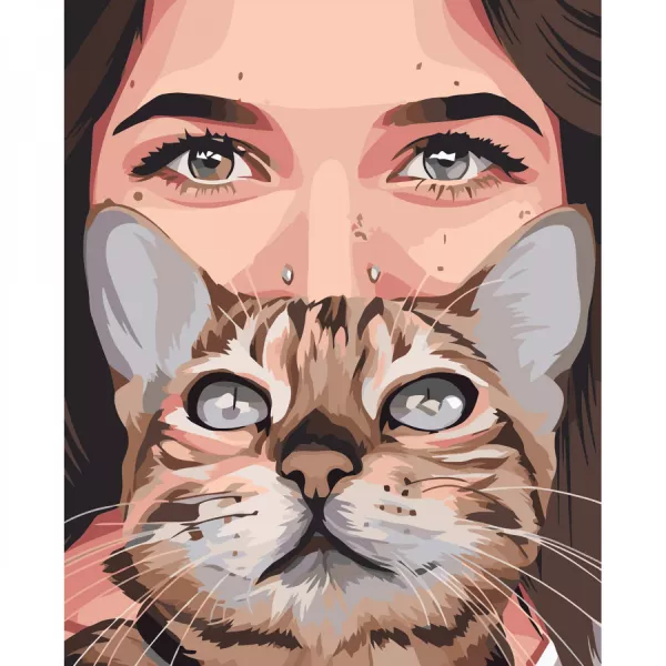 Картина за номерами Погляд кішки