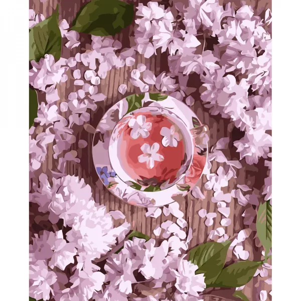 Картина за номерами  Бузковий чай