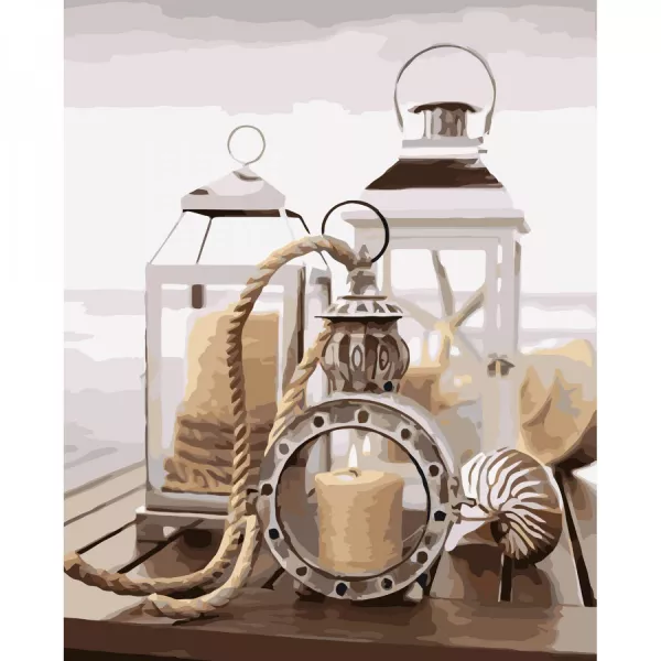 Картина за номерами Свічечки і ліхтарі