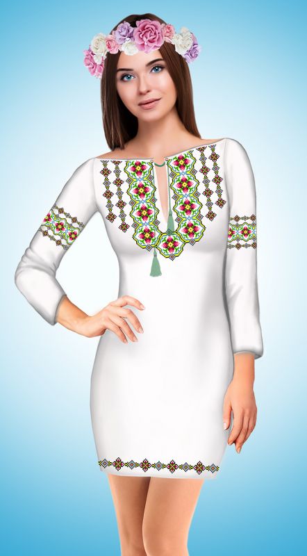 Плаття коротке (заготовка не пошита) №1