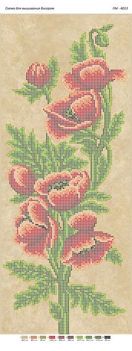 Панно для вишивки Маки2