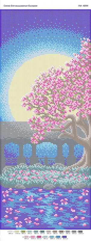 Панно для вишивки Нічна сакура