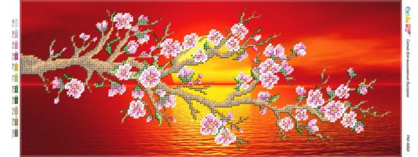 Панно для вишивки Гілка сакури 2