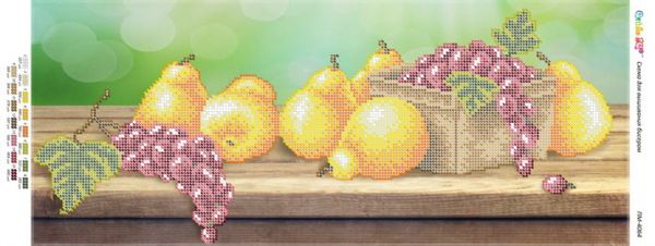 Панно для вишивки Натюрморт Груши-виноград