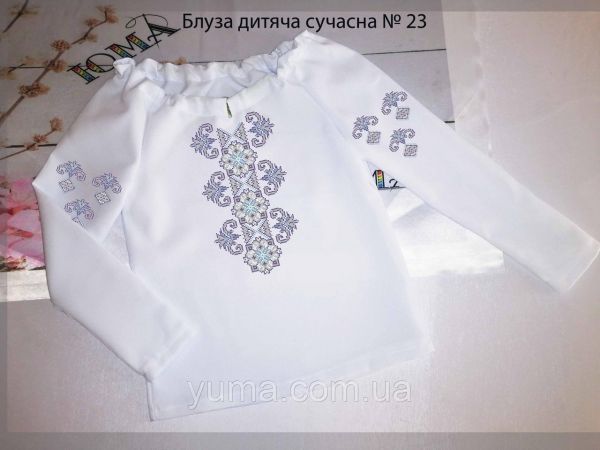 Пошита блуза під вишивку дитяча сучасна №23