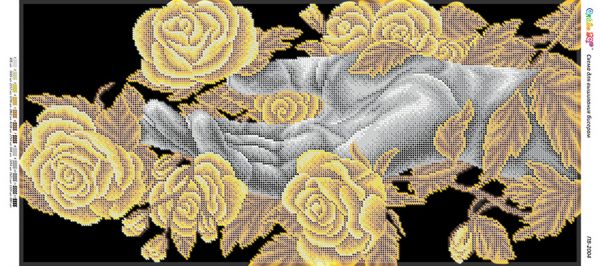 Панно для вишивки  Гармонія Природи   (Золото, Срібло) 2