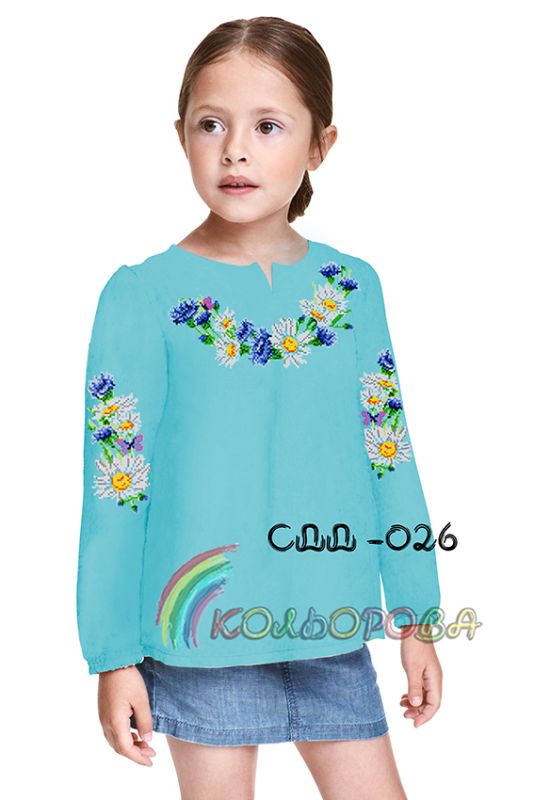 Сорочка дитяча для дівчинки №26 (заготовка не пошита)