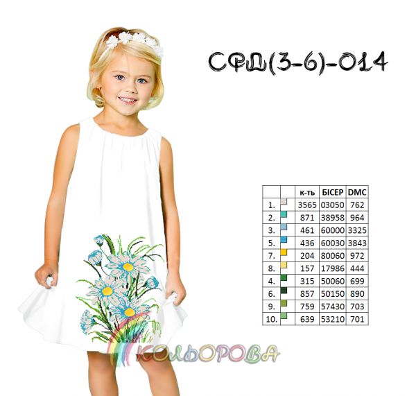 Сарафан дитячий 3-6р .№14 (заготовка не пошита)