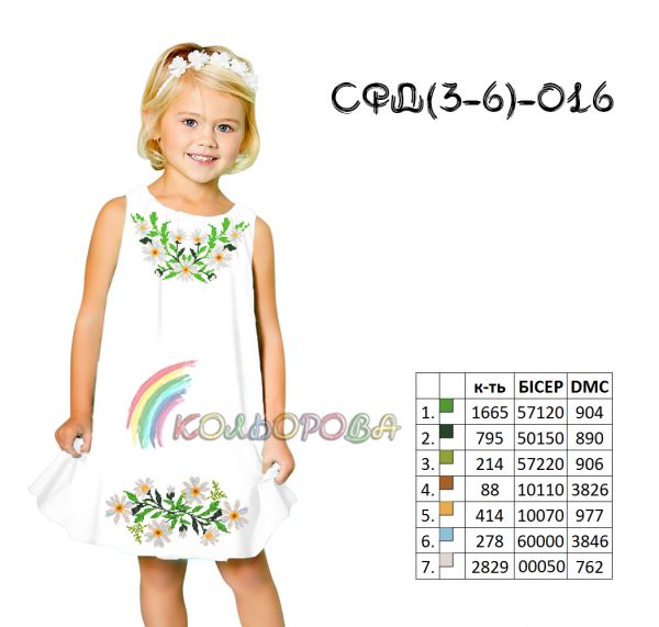 Сарафан дитячий 3-6р .№16 (заготовка не пошита)