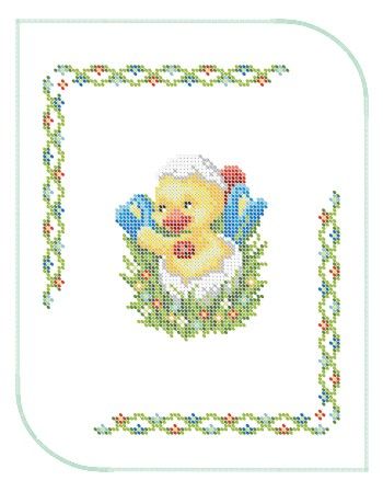 Серветка пасхальна маленька №1