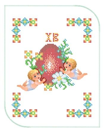 Серветка пасхальна маленька №12