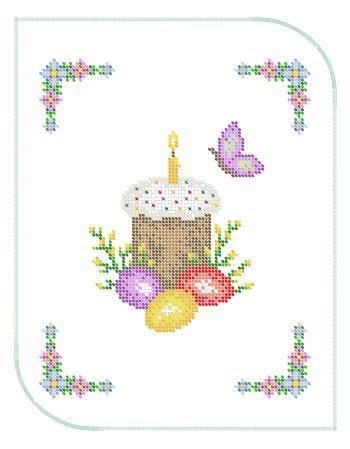 Серветка пасхальна маленька №15