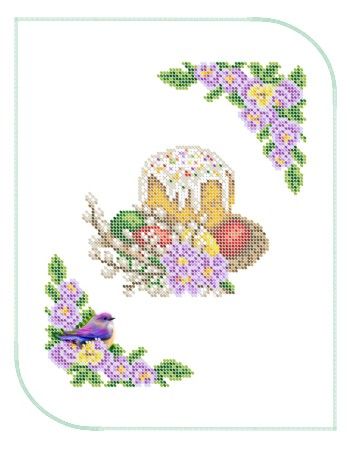 Серветка пасхальна маленька №16