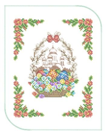 Серветка пасхальна маленька №23