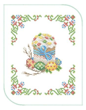 Серветка пасхальна маленька №24