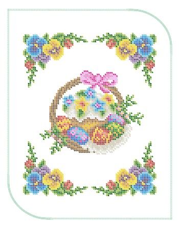 Серветка пасхальна маленька №25