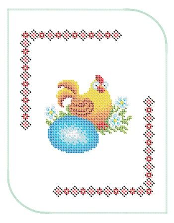 Серветка пасхальна маленька №5