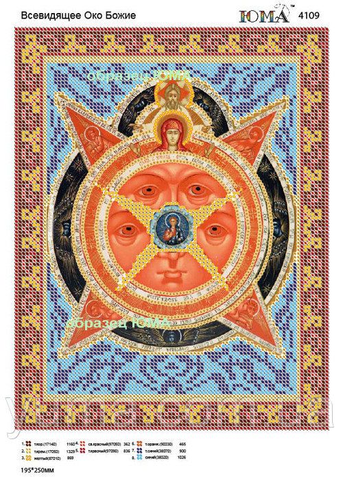 Схема для вишивки Ікона Всевидяче Око
